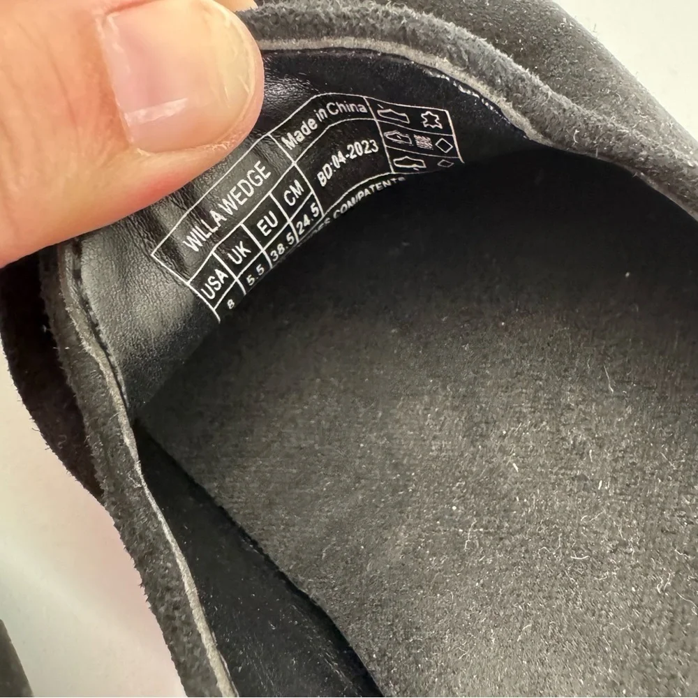 Vionic‎ Black Willa Wedge Shoes Size 8